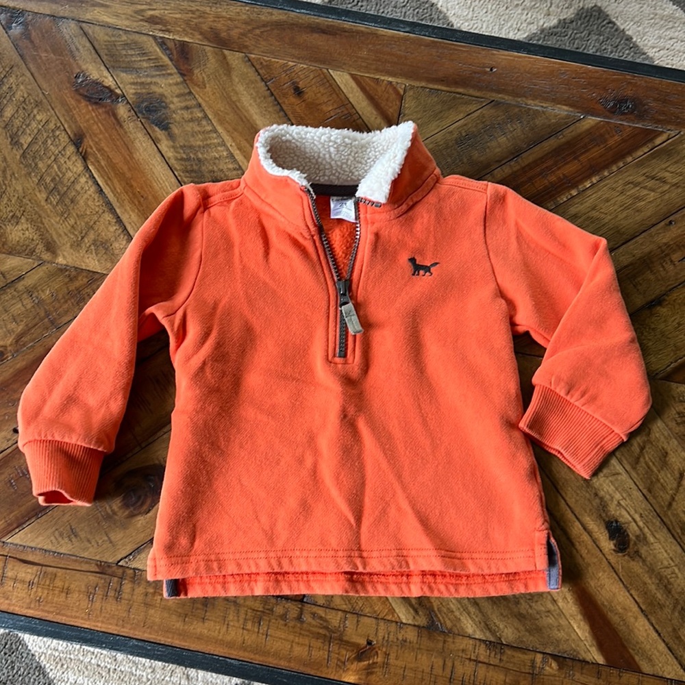 Carter’s Sherpa collar 1/4 zip sweatshirt